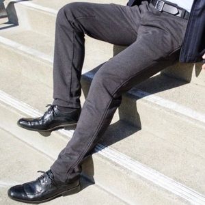 Betabrand Dress Pant Sweatpants 34x34 Charcoal Grey